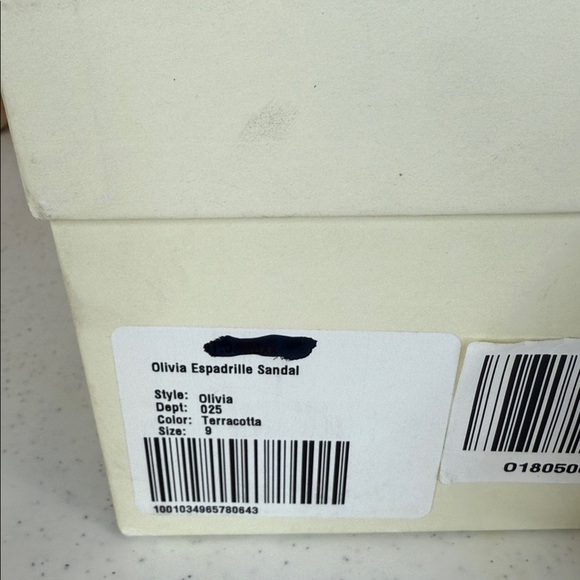 Jack Erwin x Olivia Lopez espadrille sandals. Orange Sz 9 - Picture 11 of 12